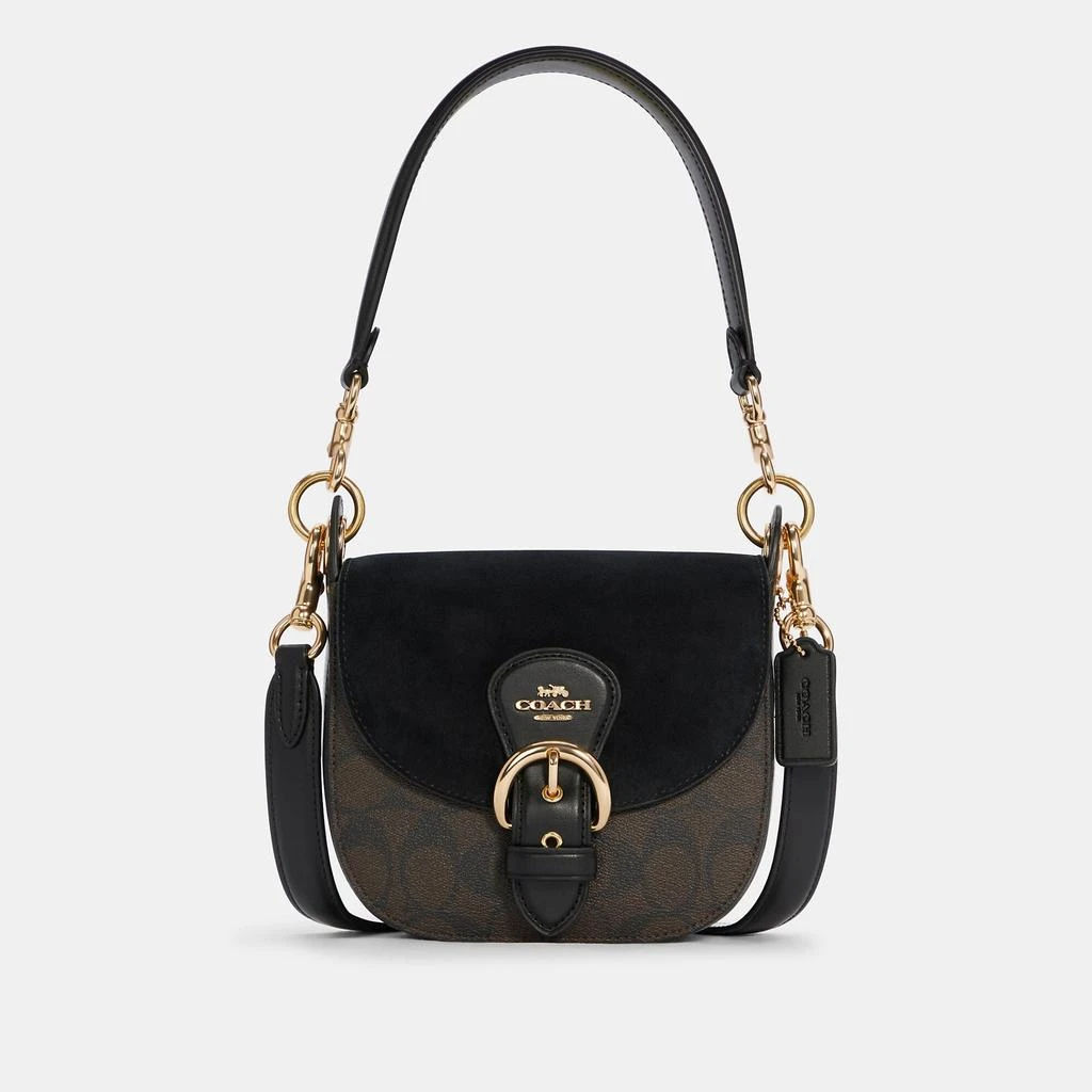 商品Coach|Coach Outlet Kleo Shoulder Bag 17 In Signature Canvas,价格¥1474,第1张图片