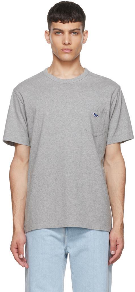 商品Maison Kitsune|Gray Baby Fox T-Shirt,价格¥654,第1张图片