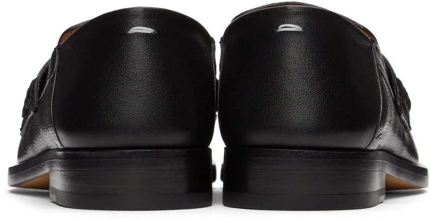 商品MAISON MARGIELA|Black Grained Stitch Camden Loafers,价格¥8489,第4张图片详细描述