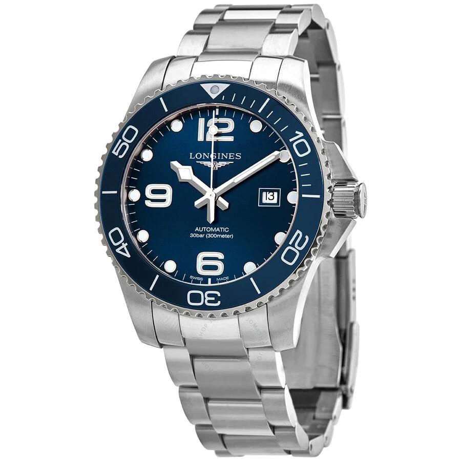 商品Longines|HydroConquest Automatic Blue Dial Men's Watch L3.782.4.96.6,价格¥9320,第1张图片