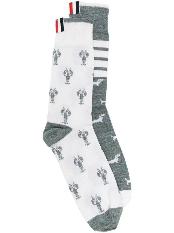 商品Thom Browne|THOM BROWNE Sheer Nylon 4-bar tights,价格¥998,第1张图片