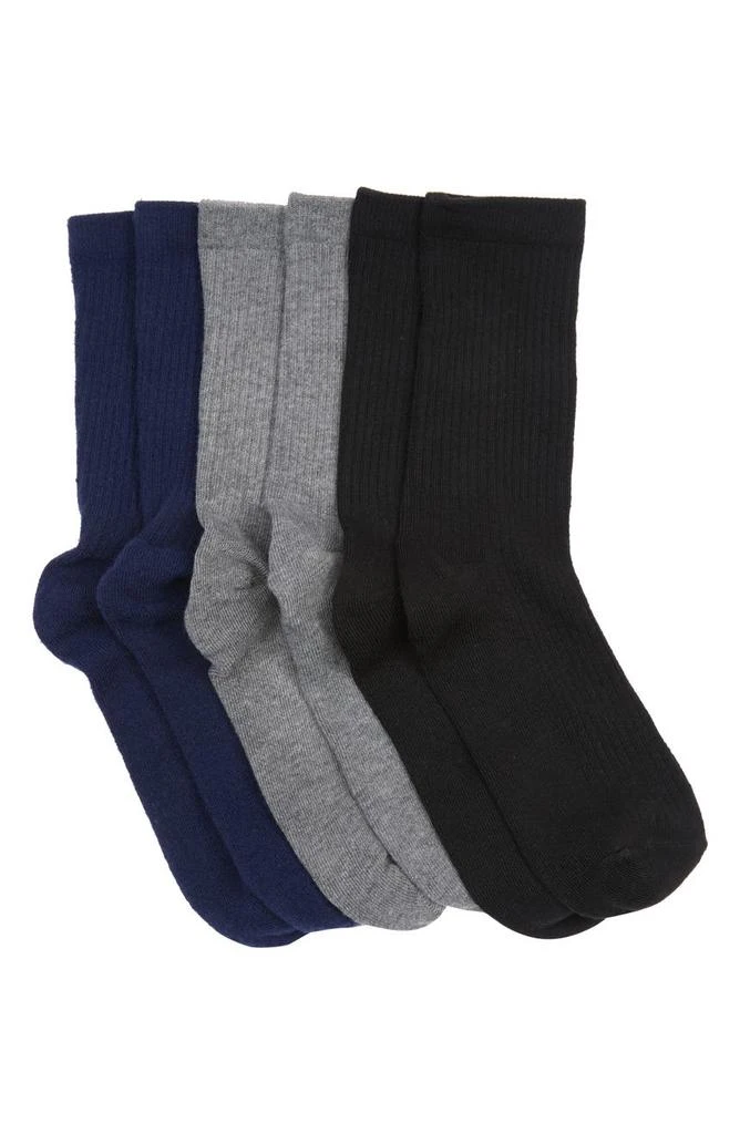 商品Nordstrom|Kids' Ribbed Dress Socks - Set of 6,价格¥98,第1张图片