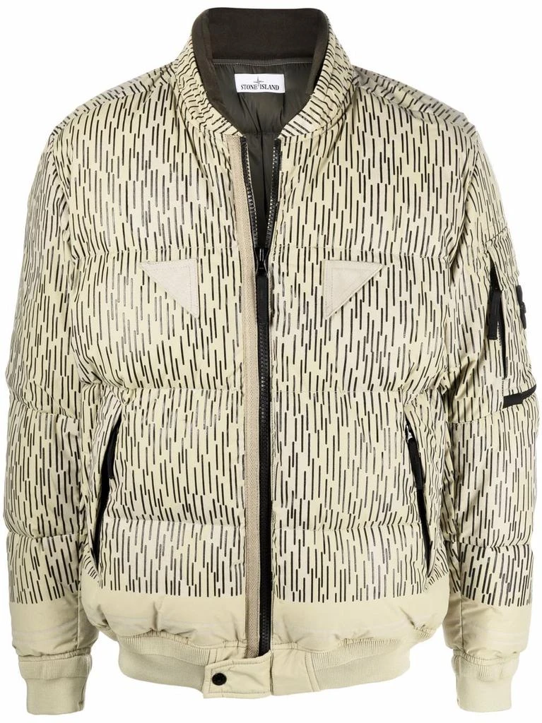 商品Stone Island|STONE ISLAND - Reflective Down Bomber Jacket,价格¥11856,第1张图片
