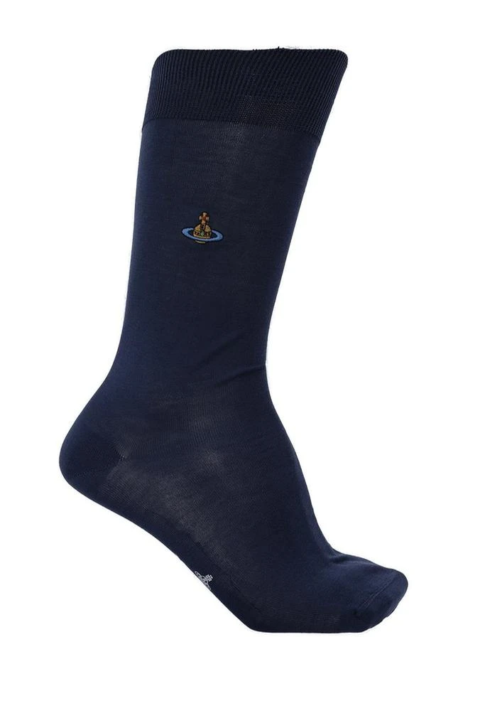 商品Vivienne Westwood|Vivienne Westwood Orb Embroidered Knit Socks,价格¥237,第1张图片