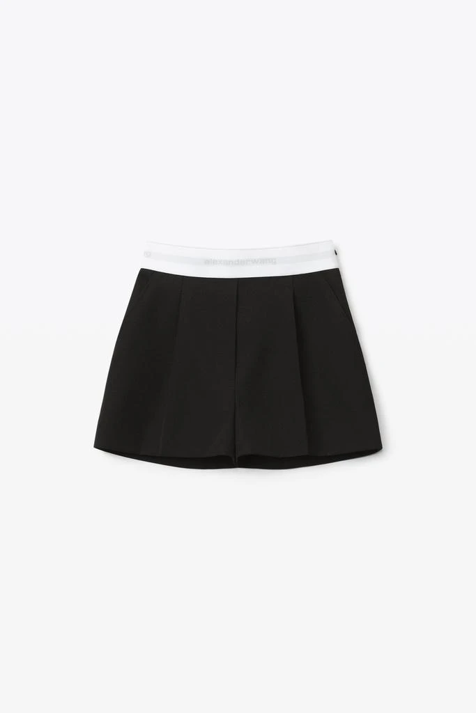 商品Alexander Wang|HIGH-WAISTED PLEATED SHORT IN TWILL,价格¥1675,第3张图片详细描述