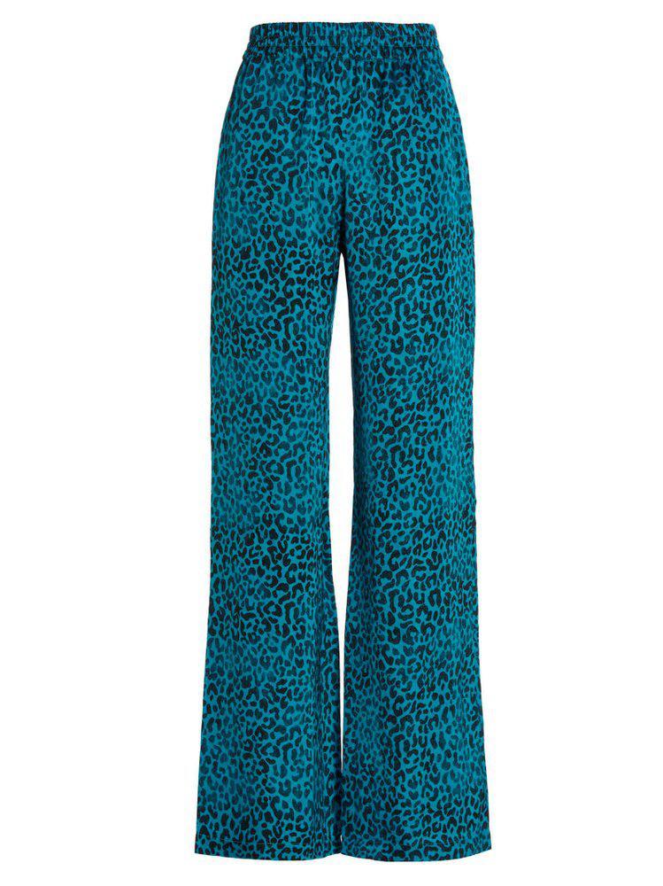 商品Golden Goose|Golden Goose Deluxe Brand Leopard Print High Waisted Trousers,价格¥1535,第1张图片