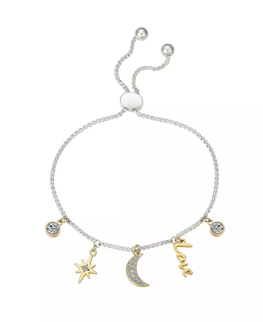 商品Unwritten|Crystal Moon and Star 14K Gold Flash Plated and Bracelet,价格¥85,第1张图片