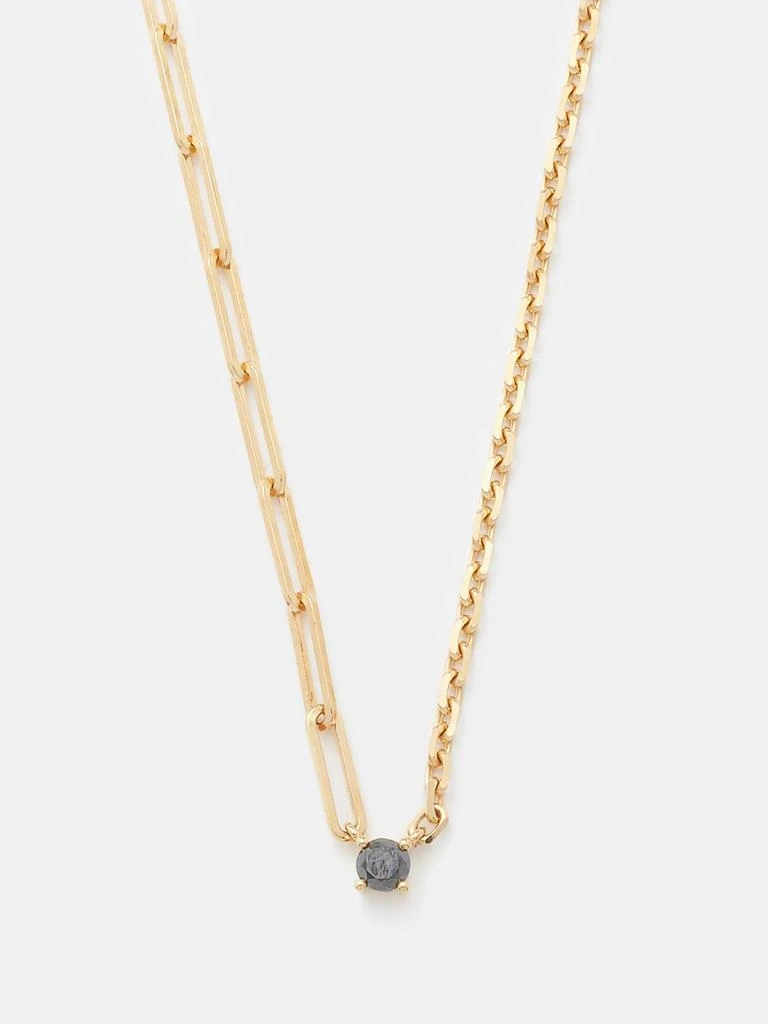 商品Yvonne Leon|Collier Solitaire diamond & 18kt gold necklace,价格¥17691,第1张图片