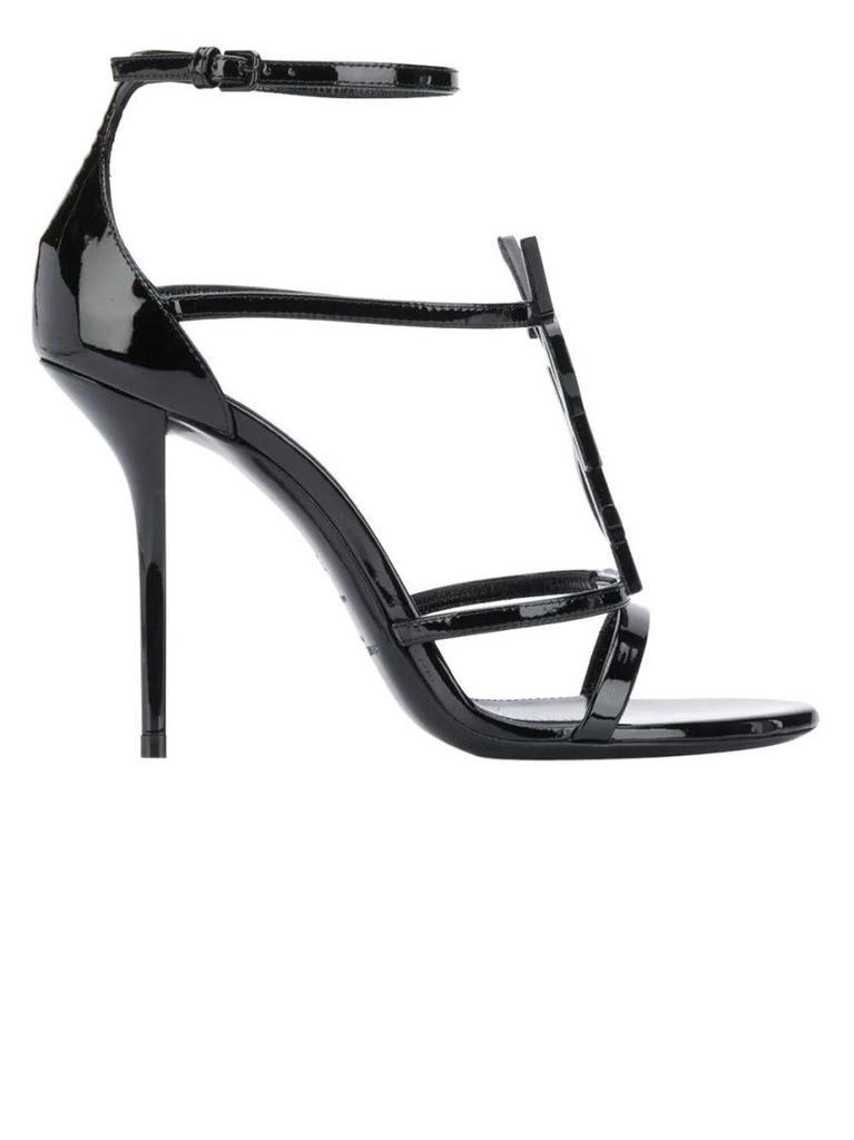 商品Yves Saint Laurent|Black Patent Learher Sandals,价格¥7975,第6张图片详细描述