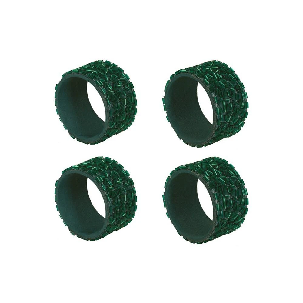 商品J Queen New York|Sparkle Napkin Ring 4 Piece Set,价格¥635,第1张图片