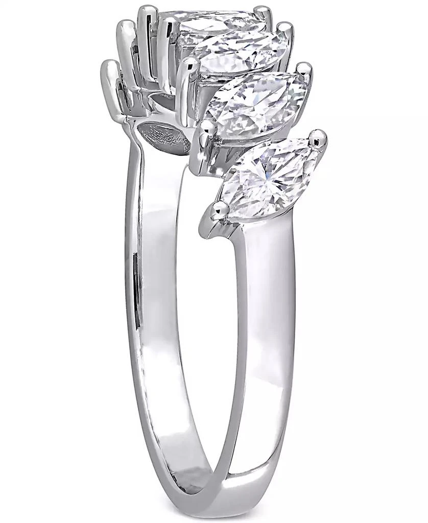 商品Macy's|Lab-Grown Moissanite Marquise Statement Ring (1-3/4 ct. t.w.) in 10k White Gold,价格¥5568,第4张图片详细描述