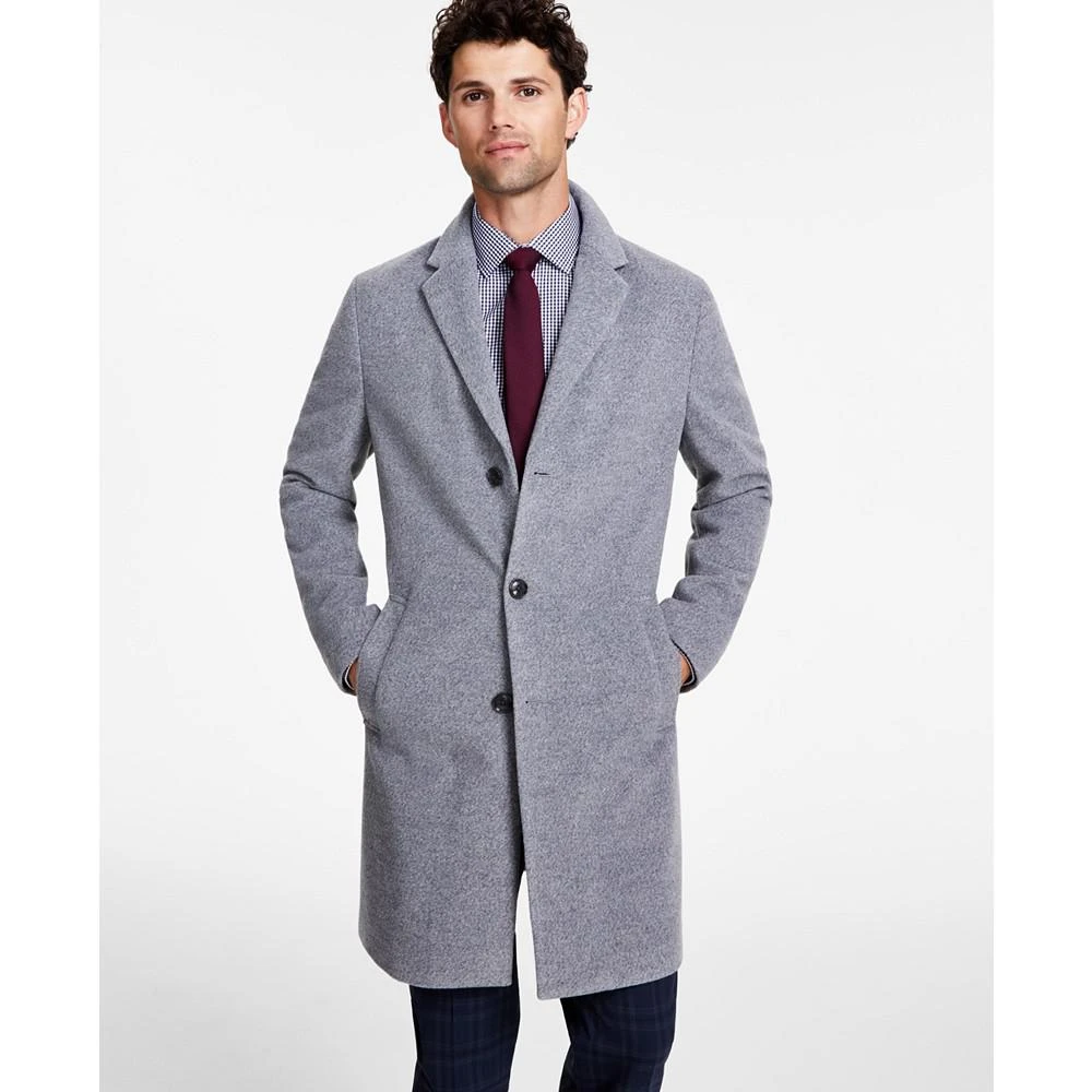 商品Tommy Hilfiger|Men's Modern-Fit Solid Overcoat,价格¥2967,第3张图片详细描述