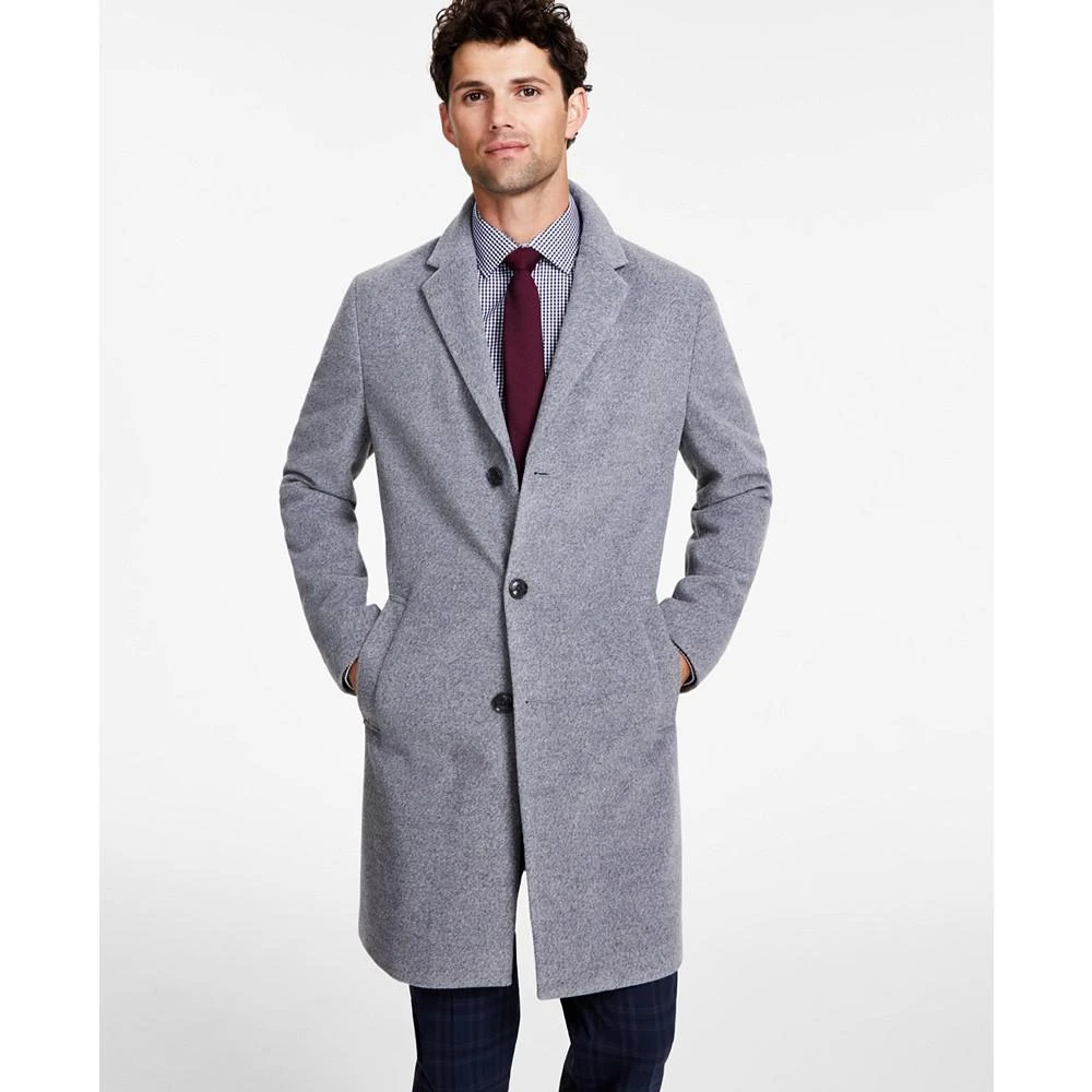 商品Tommy Hilfiger|Men's Modern-Fit Solid Overcoat,价格¥1047,第3张图片详细描述