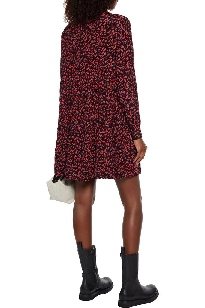 商品Ganni|Tiered printed crepe mini dress,价格¥364,第1张图片