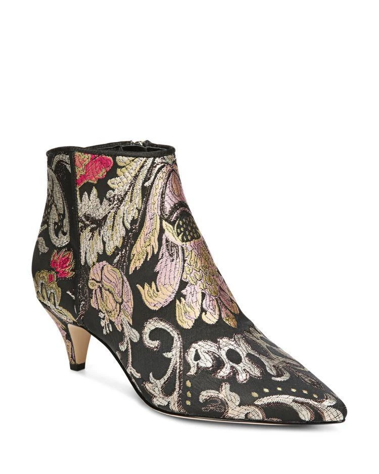 商品Sam Edelman|Sam Edelman Kinzey Metallic Jacquard Kitten Heel Booties ,价格¥838,第1张图片