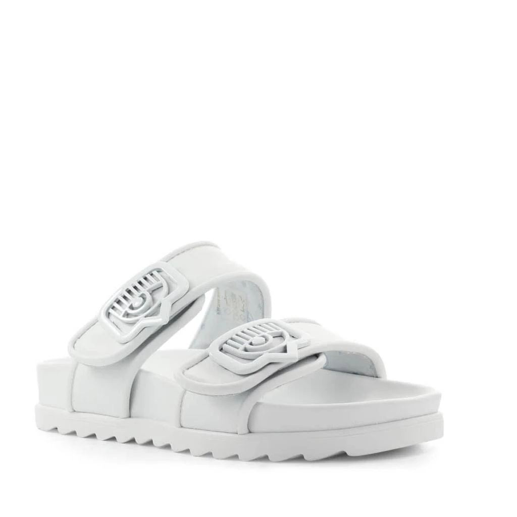 商品Chiara Ferragni|Chiara Ferragni Eyelike White Slide,价格¥1820,第2张图片详细描述