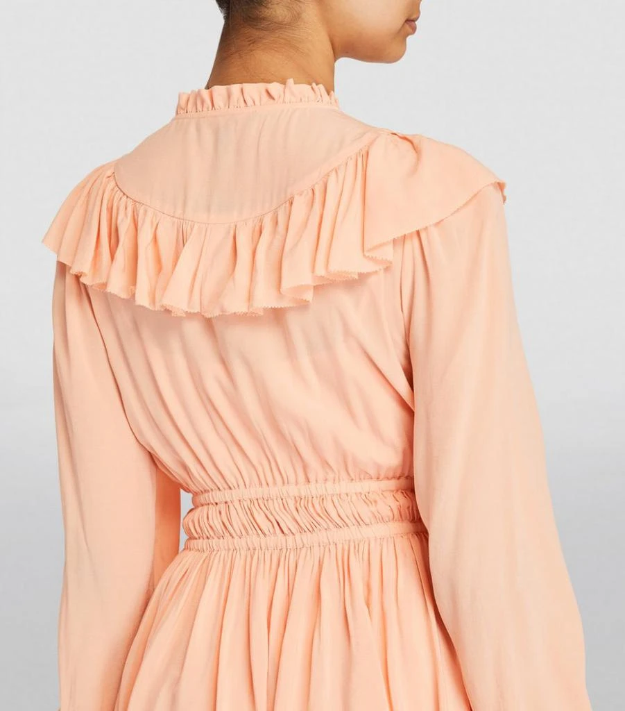 商品Maje|Ruffle-Detail Mini Dress,价格¥1251,第4张图片详细描述