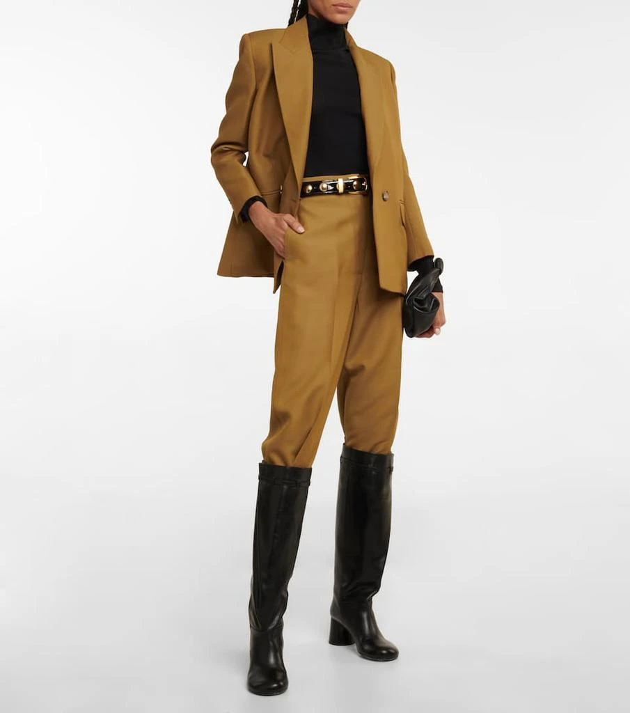 商品Khaite|Admiral leather knee-high boots,价格¥8851,第2张图片详细描述