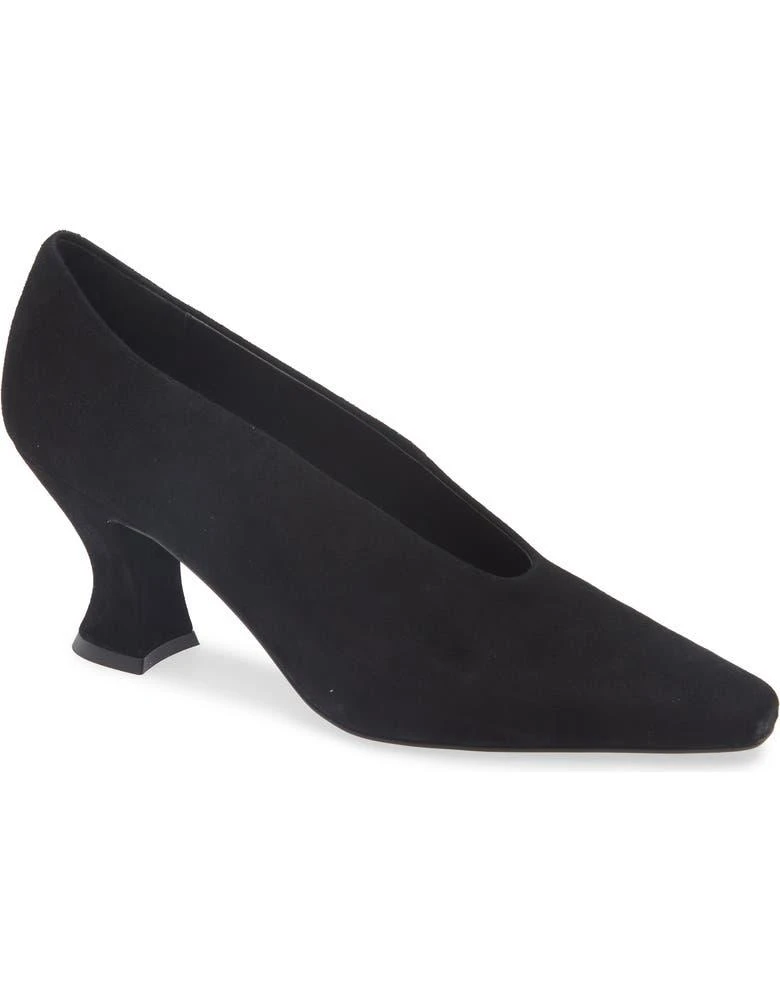 商品Jeffrey Campbell|Hints-2 Suede Square Toe Pump (Women),价格¥525,第1张图片
