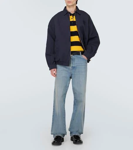 商品Miu Miu|Striped cotton-blend polo sweater,价格¥14496,第2张图片详细描述