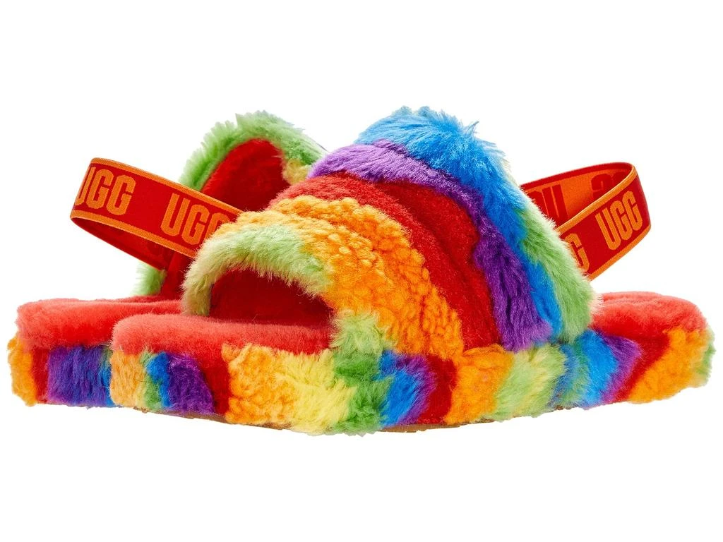 商品UGG|Fluff Yeah Slide Cali Collage (Little Kid/Big Kid),价格¥383,第1张图片