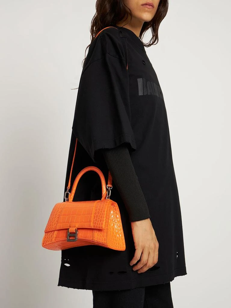 商品Balenciaga|Small Hourglass Embossed Leather Bag,价格¥22999,第1张图片详细描述