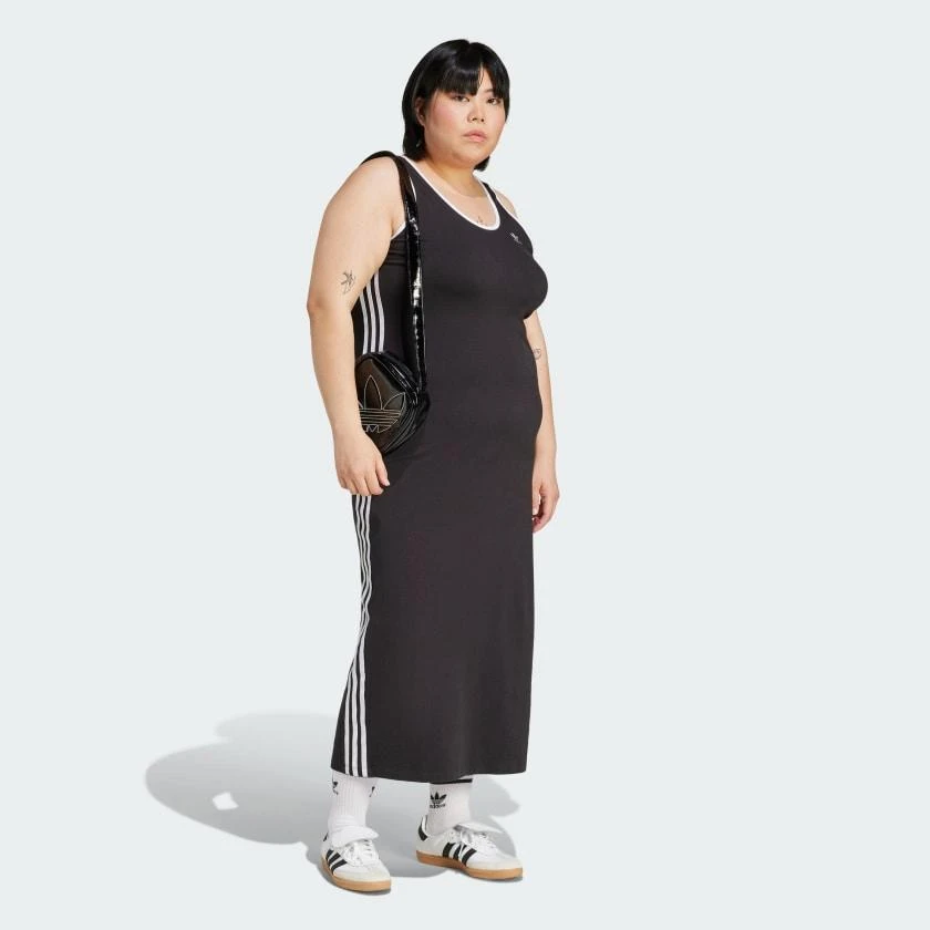 商品Adidas|Women's  Adicolor 3-Stripes Tank Dress Maxi (Plus Size),价格¥234,第3张图片详细描述