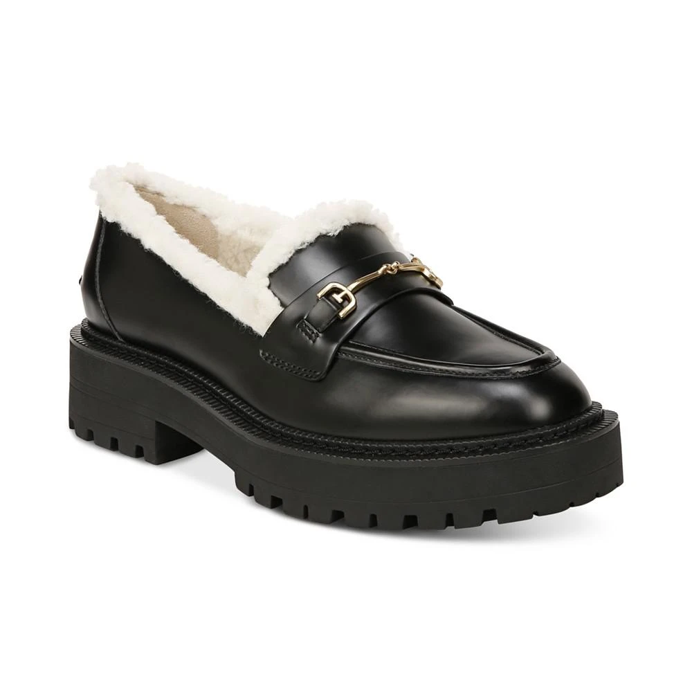 商品Sam Edelman|Women's Laurs Faux-Fur Lug-Sole Tailored Loafers,价格¥703,第1张图片