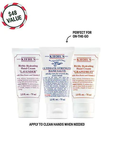 商品Kiehl's|Hydrating Hand Care 3-Piece Hand Cream & Salve Set,价格¥256,第5张图片详细描述