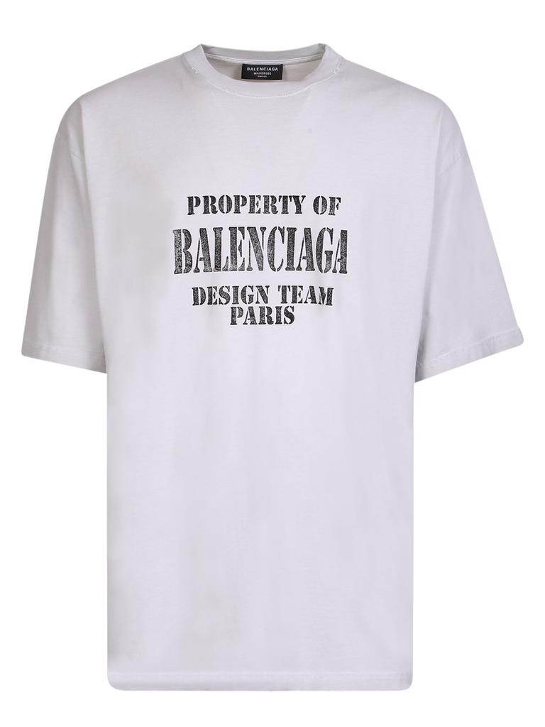 BALENCIAGA PROPERTY T-SHIRT BY BALENCIAGA. THIS SHIRT COMES OUT OF THE BASIC SCHEMES, GIVING LIFE TO AN URBAN STYLE GARMENT商品第1张图片规格展示