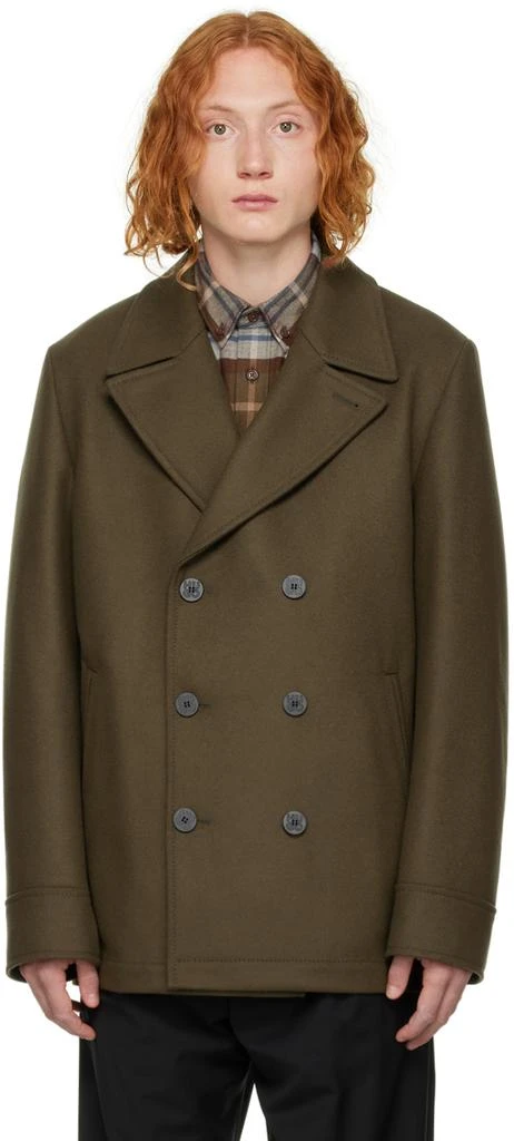 商品Hugo Boss|Khaki Balno Peacoat,价格¥1087,第1张图片