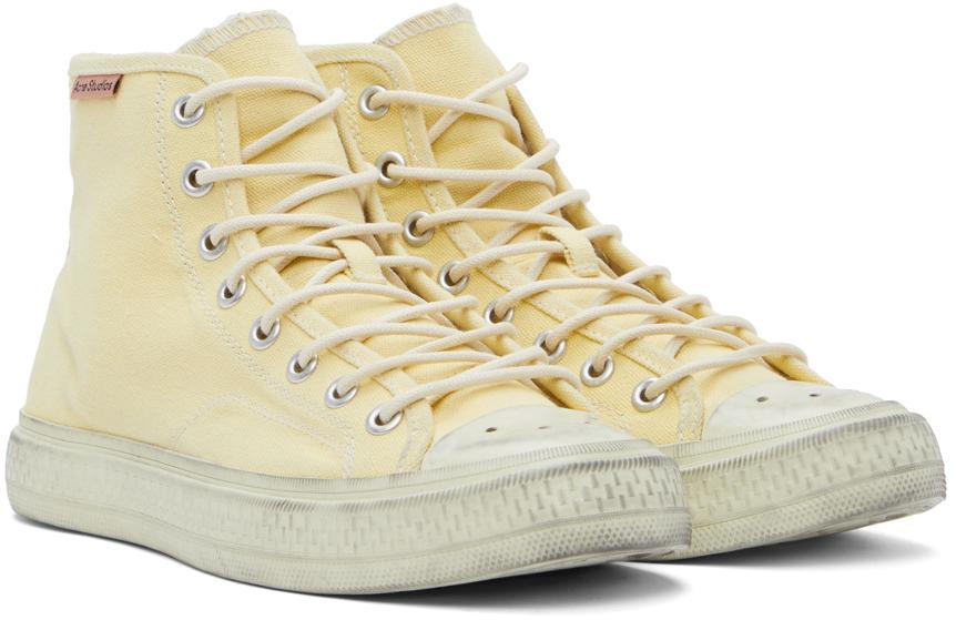 商品Acne Studios|Yellow Ballow Tumbled High Sneakers,价格¥2120,第6张图片详细描述