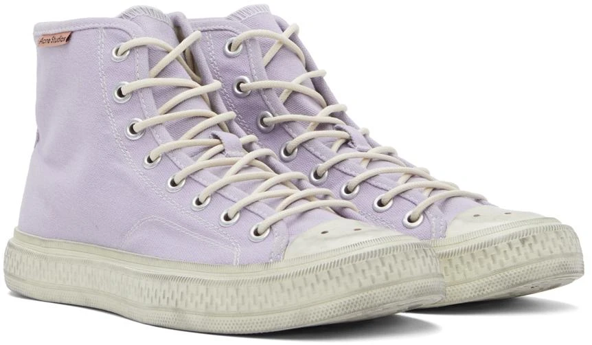 商品Acne Studios|Purple Ballow Tumbled High Sneakers,价格¥1817,第4张图片详细描述