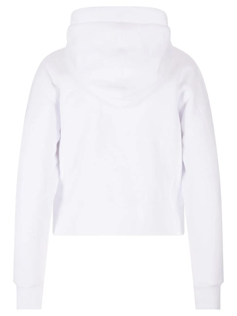 商品Palm Angels|Palm Angels White Cotton Cropped Hoodie,价格¥3964,第2张图片详细描述