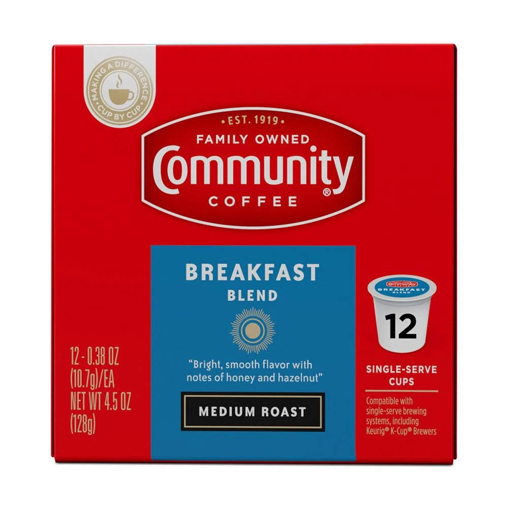 Breakfast Blend Medium Roast Single Serve Pods, Keurig K-Cup Brewer Compatible, 72 Ct 商品