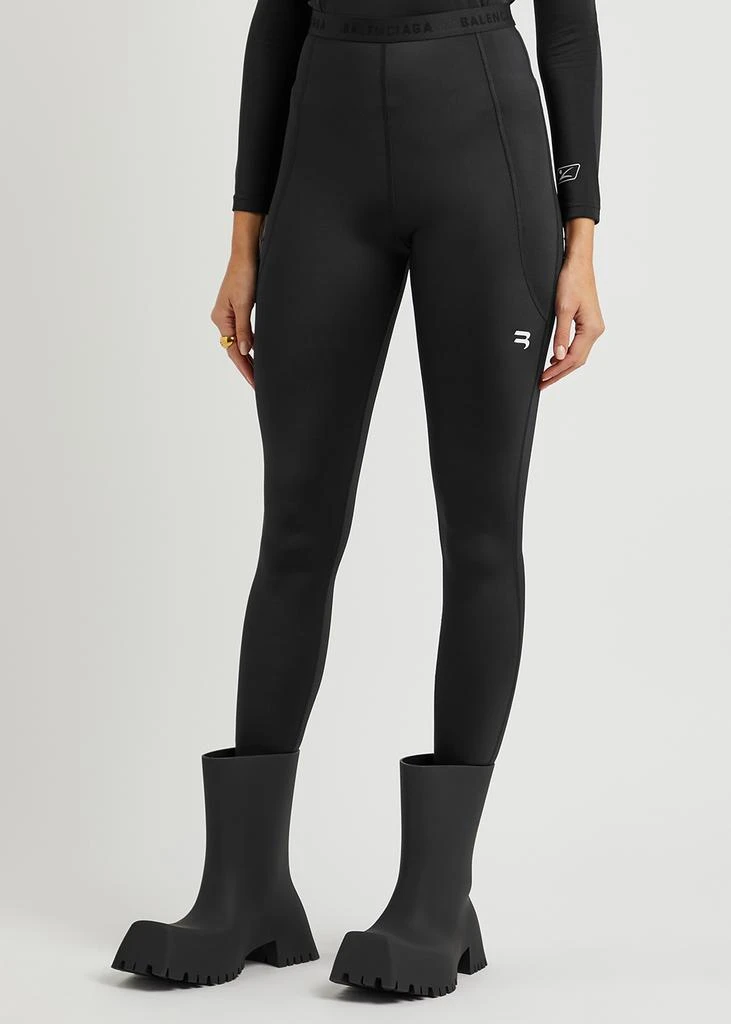 商品Balenciaga|Black logo leggings,价格¥4571,第2张图片详细描述