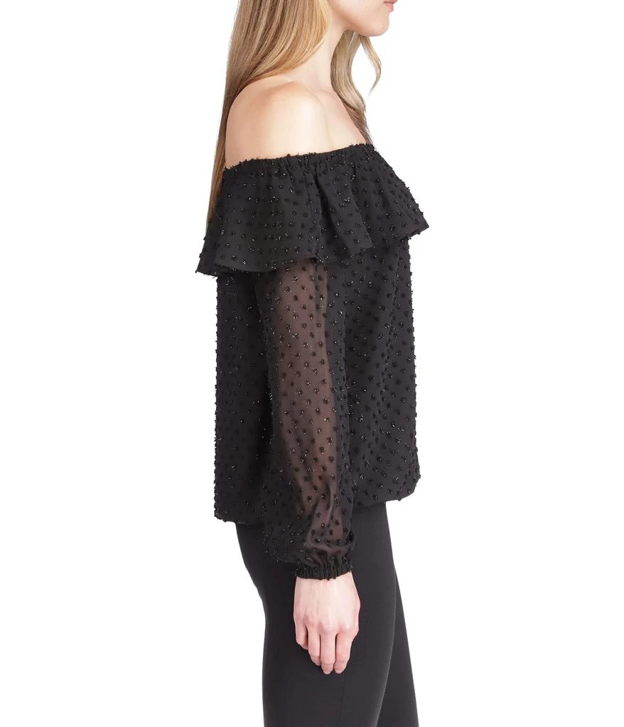 商品Michael Kors|Petite Clip Chiffon Off Shoulder Top,价格¥411,第2张图片详细描述