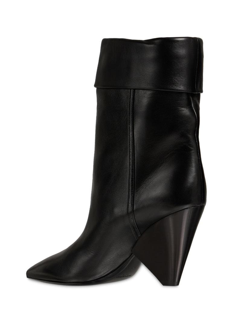 商品Yves Saint Laurent|85mm Niki Leather Ankle Boots,价格¥8414,第5张图片详细描述