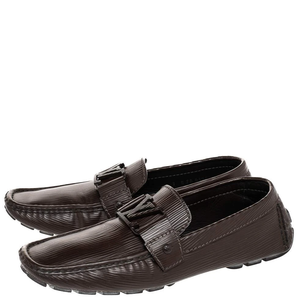 商品[二手商品] Louis Vuitton|Louis Vuitton Dark Brown Epi Leather Monte Carlo Slip On Loafers Size 41 ,价格¥2274,第4张图片详细描述