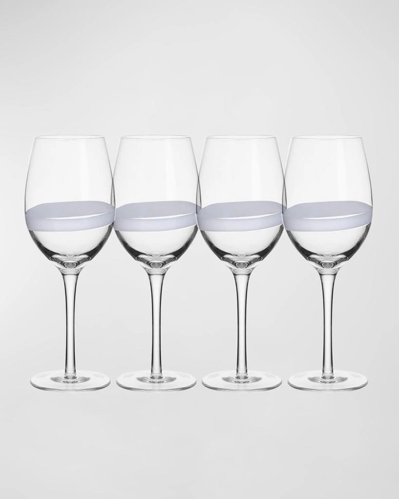 商品Fitz and Floyd|Organic Band White Wine Glasses - Set of 4,价格¥563,第3张图片详细描述