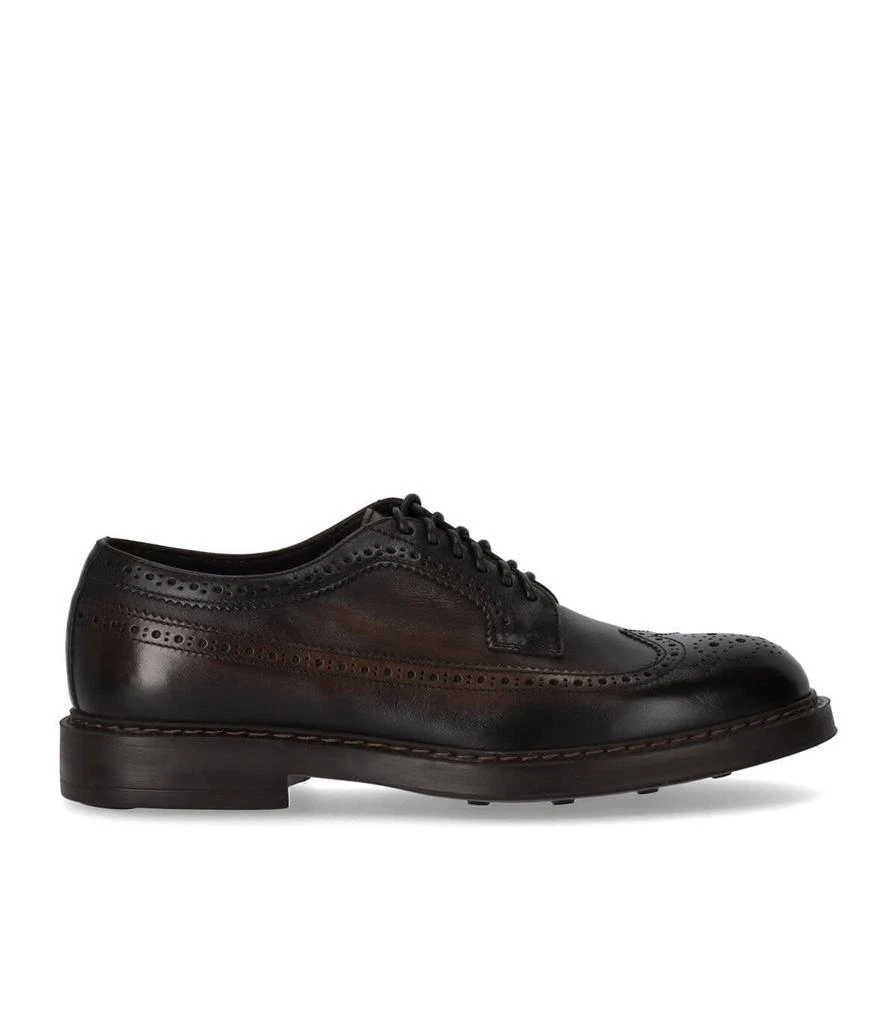 商品DOUCAL'S|Doucals Triumph Dark Brown Derby Lace Up Shoe,价格¥3169,第1张图片