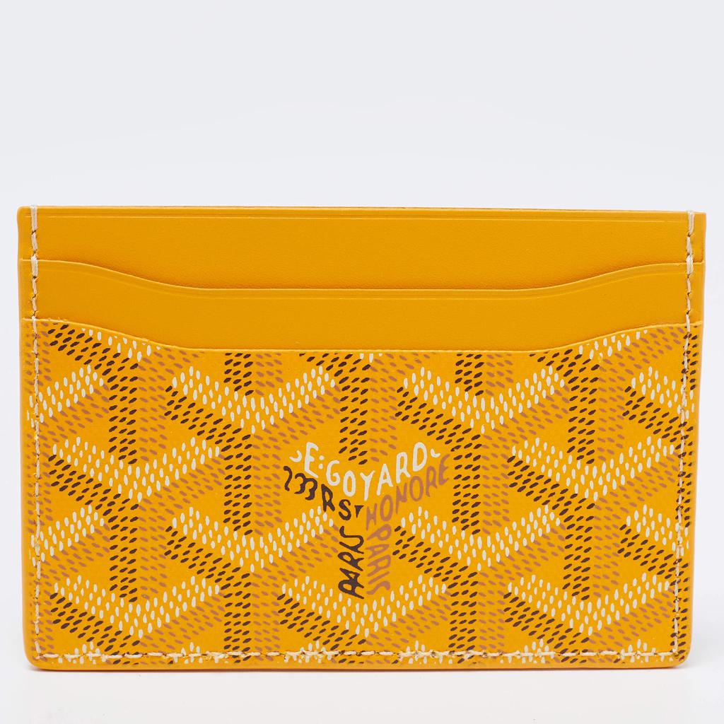 Goyard Yellow Goyardine Coated Canvas and Leather Saint Sulpice Card Holder商品第4张图片规格展示