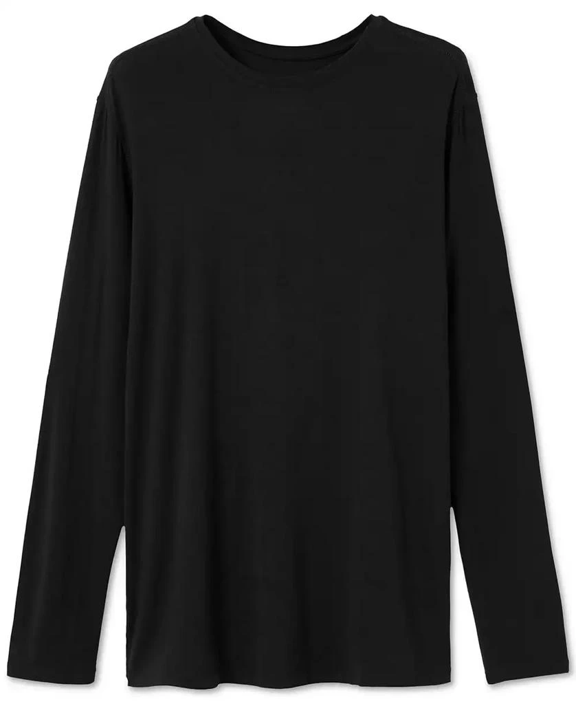 Men's Snooze Relaxed-Fit Heathered Long-Sleeve Sleep T-Shirt 商品