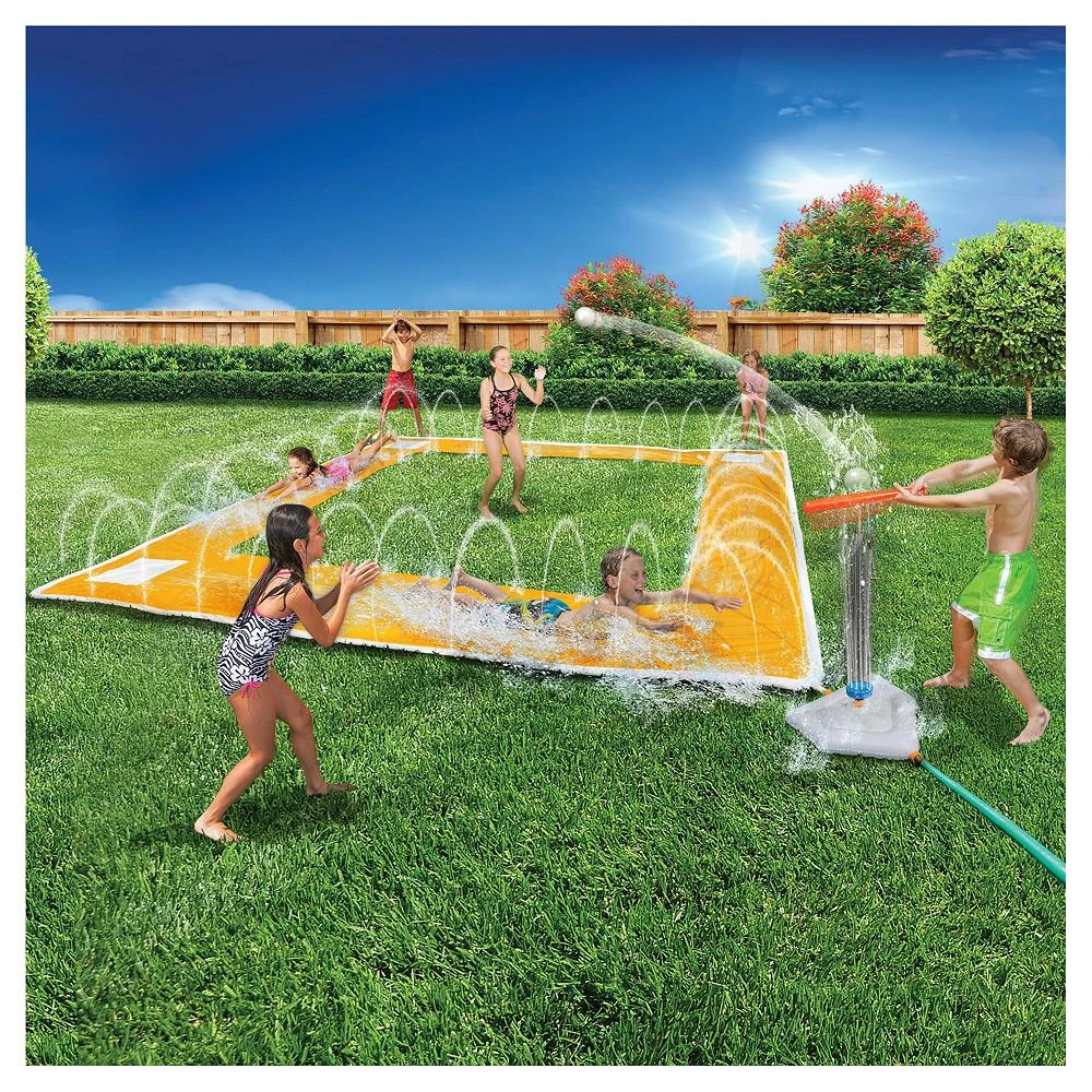 商品Banzai|Home Run Splash Baseball Racing Slide, Bat, Inflatable Home Plate, Sprinklers,价格¥231,第4张图片详细描述