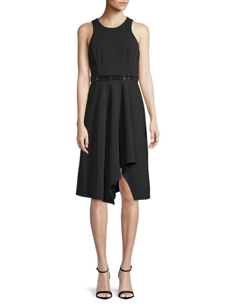 商品Calvin Klein|Embellished Knee-Length Dress,价格¥356,第1张图片