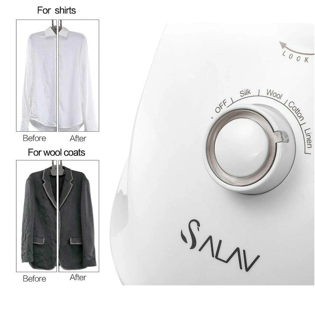 商品SALAV|GS24-BJ Garment Steamer with 4 Steam Settings and Stainless Steel Steam Plate,价格¥715,第4张图片详细描述