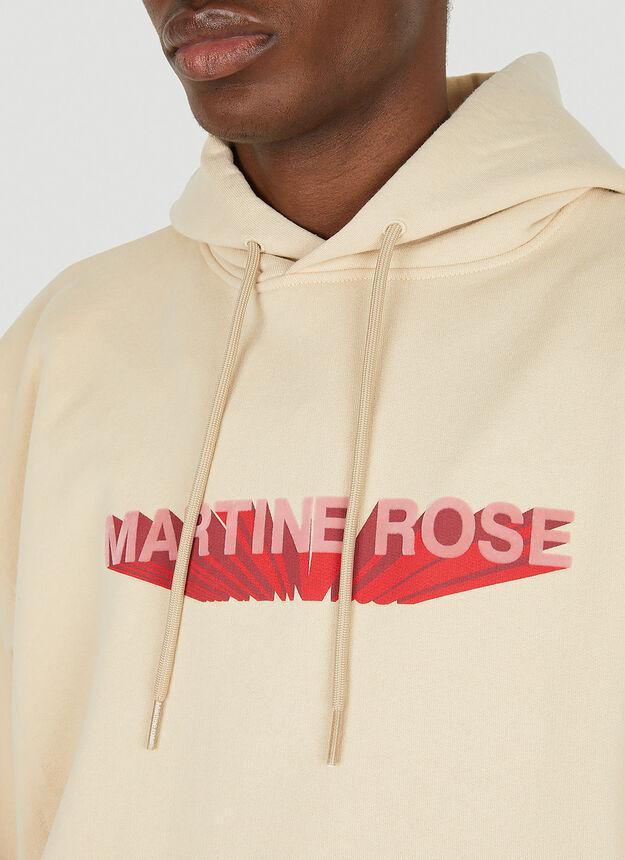 商品Martine Rose|3D Logo Hooded Sweatshirt in Beige,价格¥1517,第7张图片详细描述