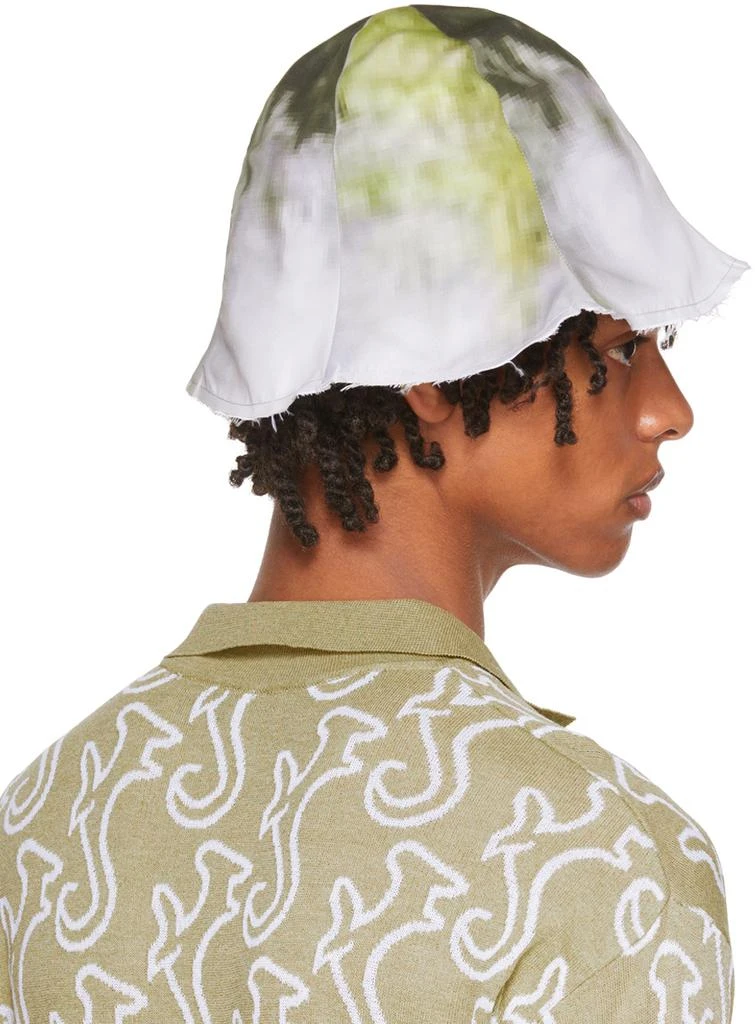 商品Serapis|SSENSE Exclusive Green & Gray Bucket Hat,价格¥381,第3张图片详细描述