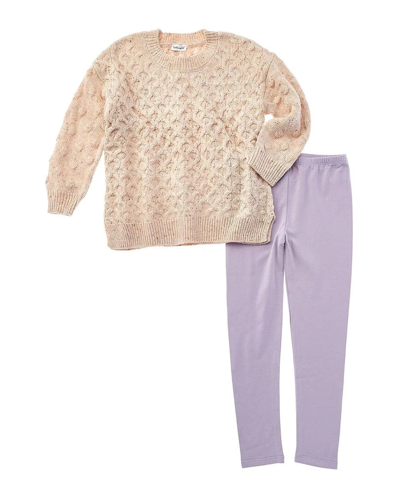 商品Splendid|Splendid 2pc Speckled Wool-Blend Sweater & Legging Set,价格¥236,第1张图片