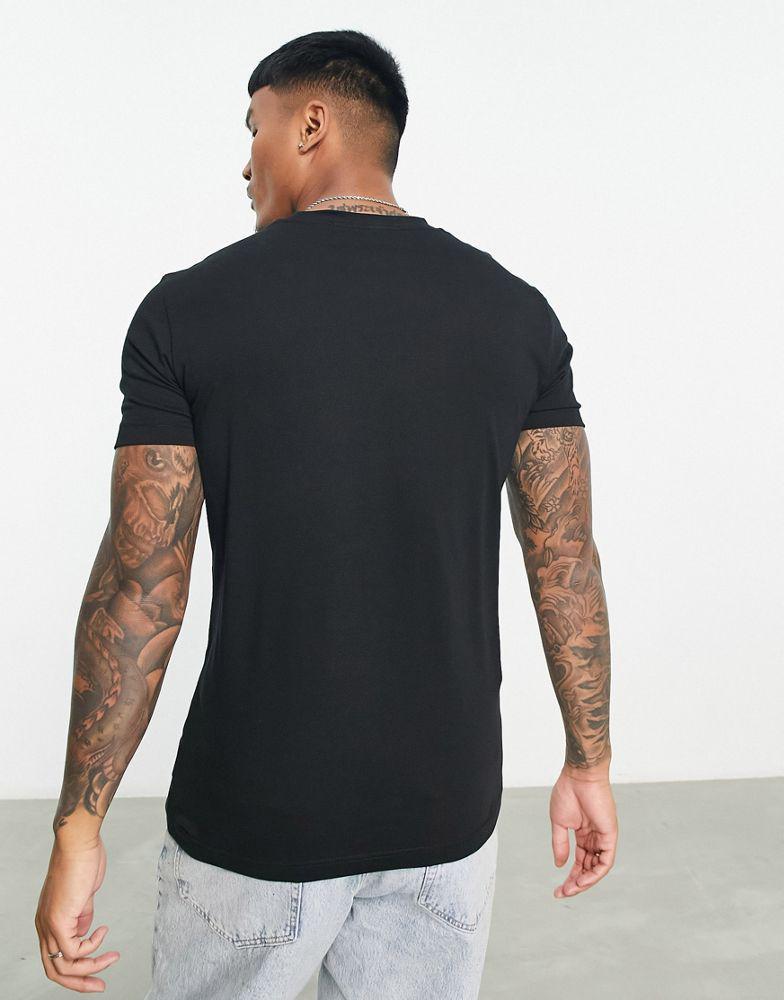 商品Calvin Klein|Calvin Klein Jeans micro monologo t-shirt in black,价格¥320,第6张图片详细描述